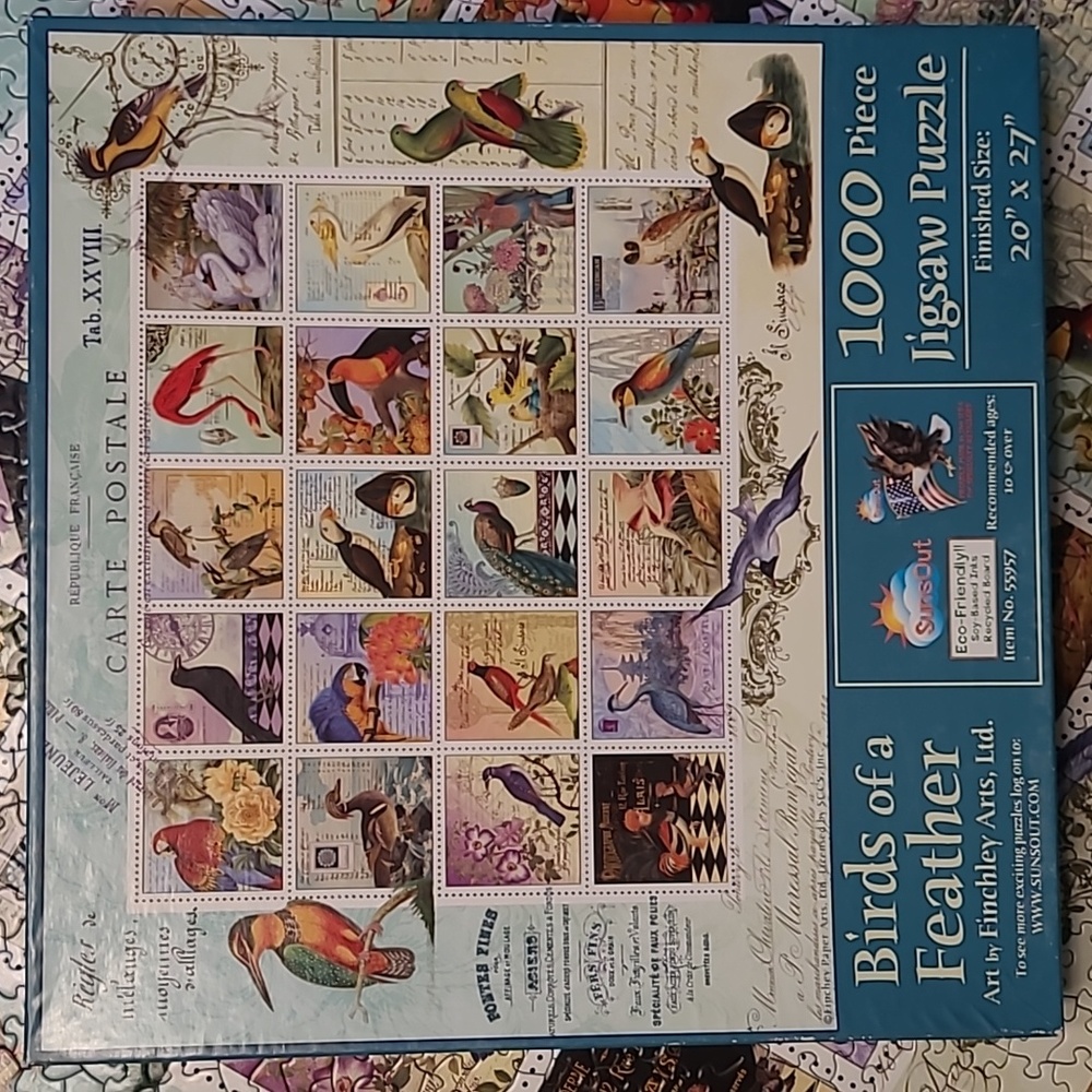 1000 piece jigsaw puzzle Birds of a Feather